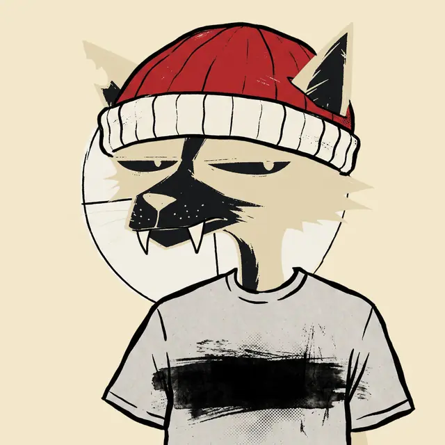Broker #0291, a screenprinted alley cat.