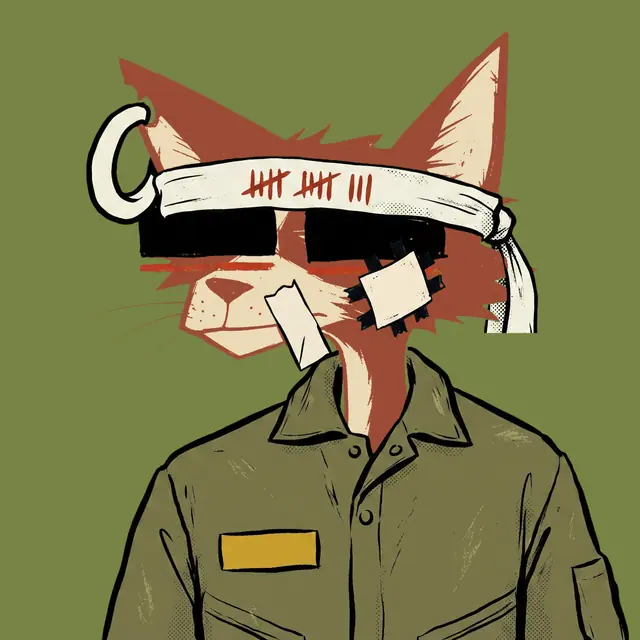 Broker #0298, a screenprinted alley cat.
