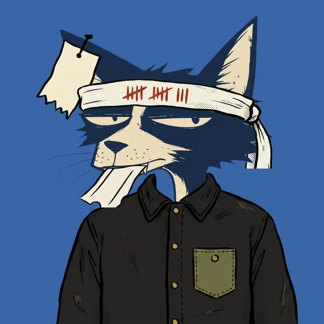 Broker #0003, a screenprinted alley cat.