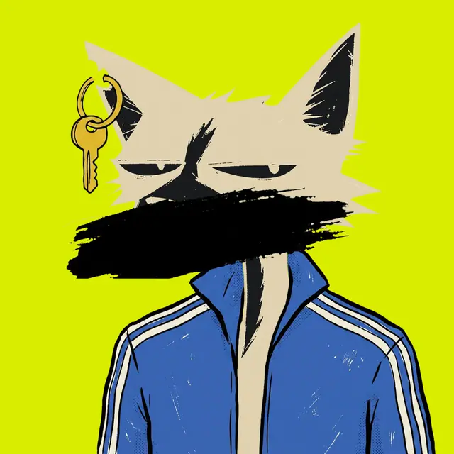 Broker #0306, a screenprinted alley cat.