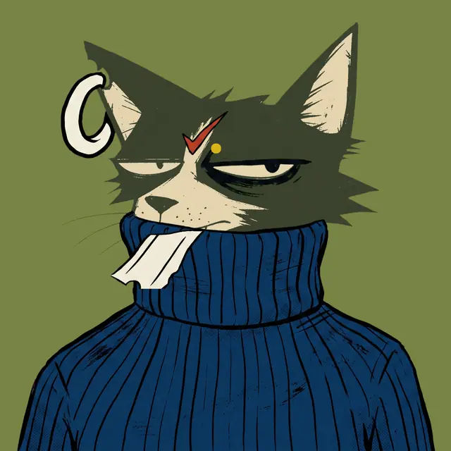 Broker #0309, a screenprinted alley cat.