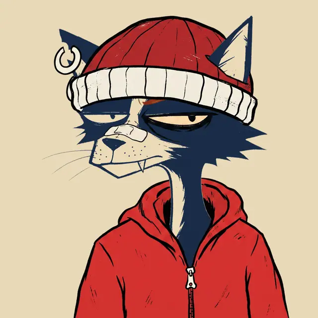 Broker #0313, a screenprinted alley cat.