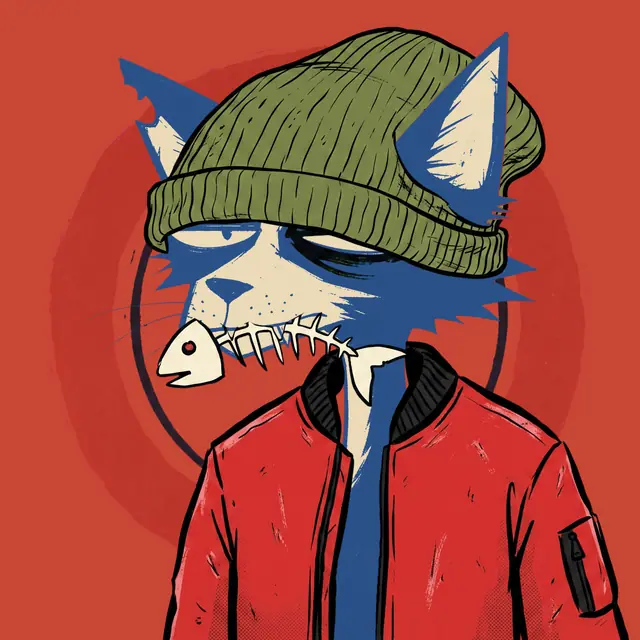 Broker #0317, a screenprinted alley cat.
