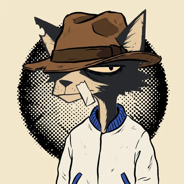 Broker #0321, a screenprinted alley cat.