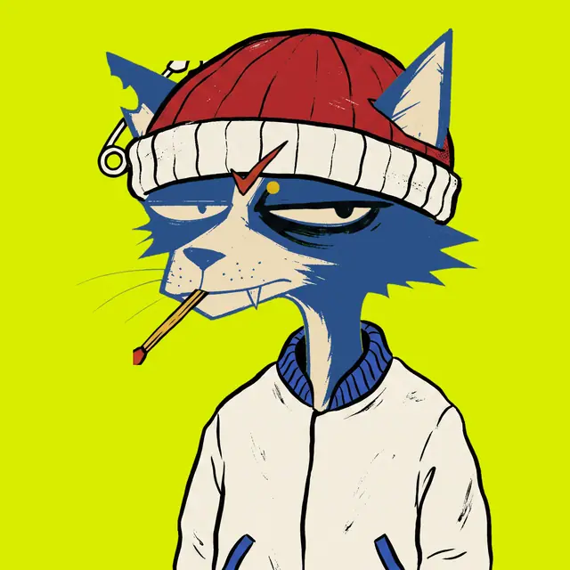 Broker #0336, a screenprinted alley cat.