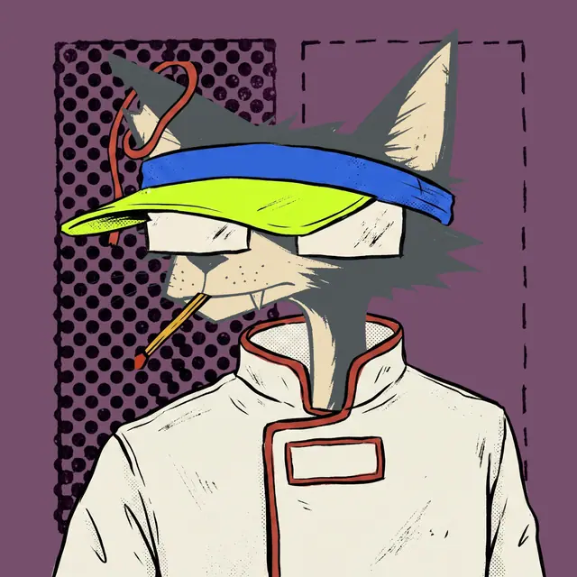 Broker #0337, a screenprinted alley cat.