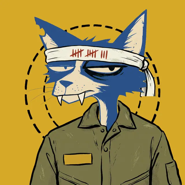 Broker #0338, a screenprinted alley cat.