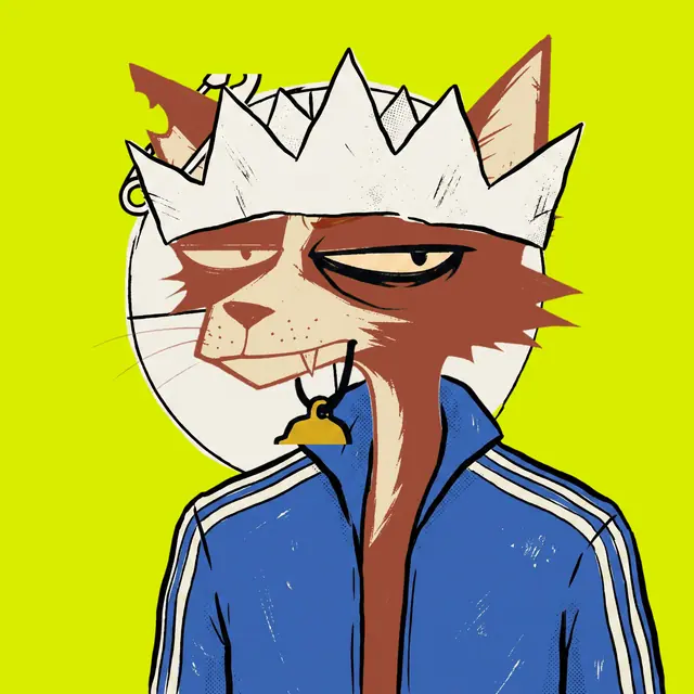 Broker #0034, a screenprinted alley cat.