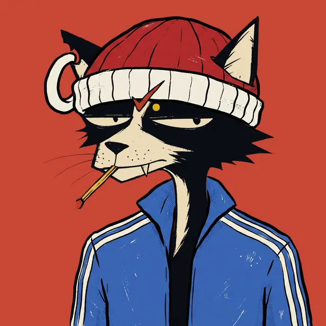 Broker #0340, a screenprinted alley cat.