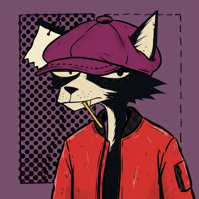 Broker #0346, a screenprinted alley cat.