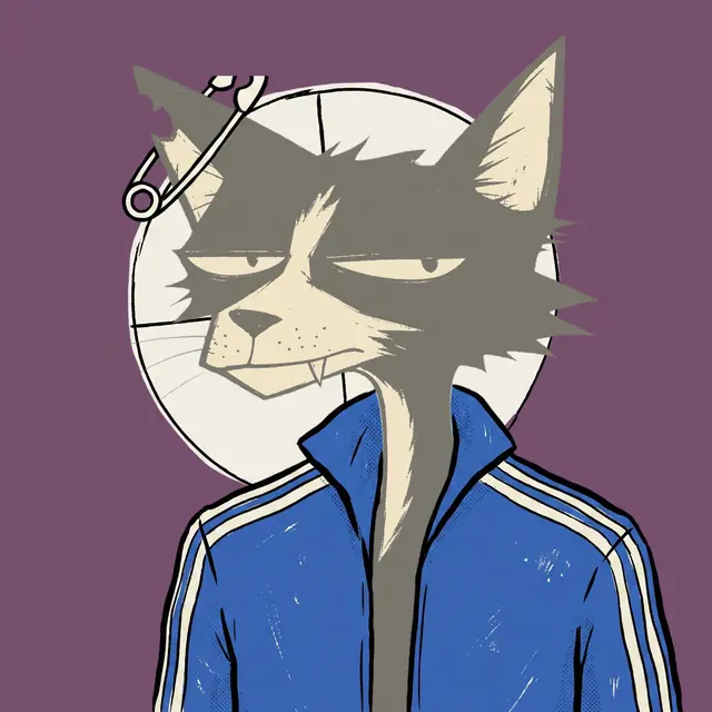 Broker #0348, a screenprinted alley cat.
