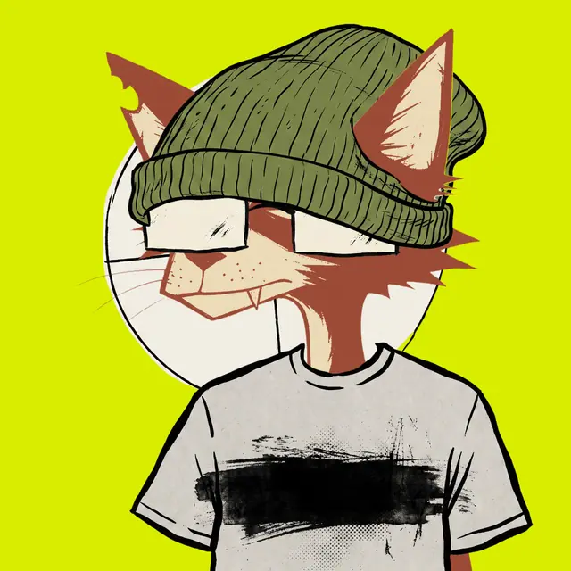 Broker #0353, a screenprinted alley cat.
