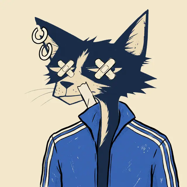 Broker #0366, a screenprinted alley cat.