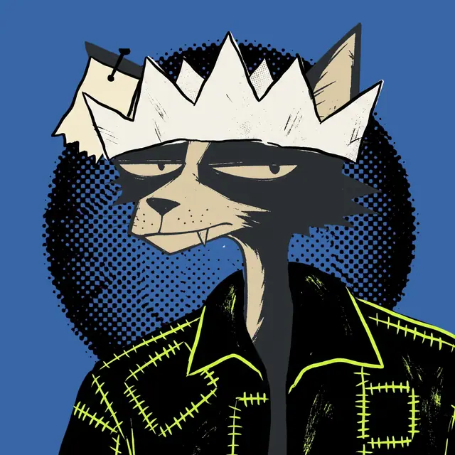 Broker #0037, a screenprinted alley cat.