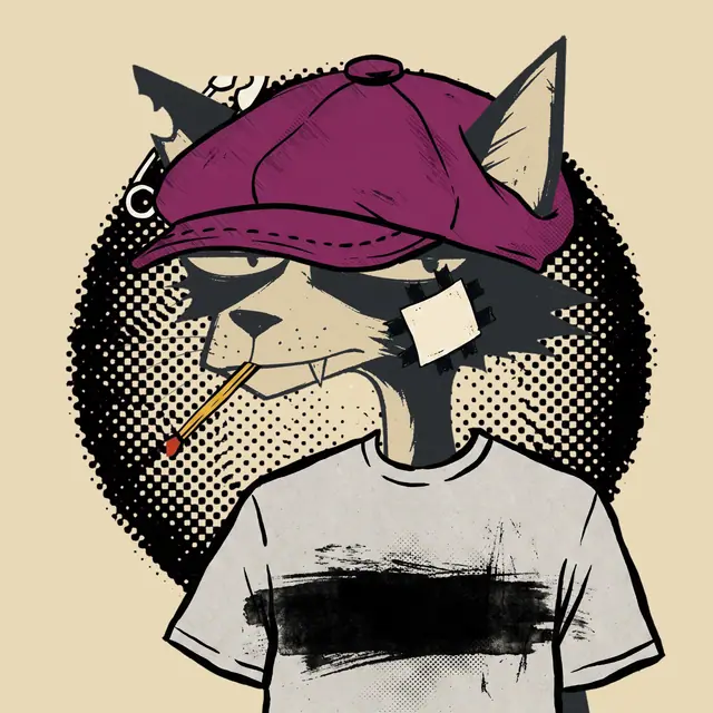Broker #0370, a screenprinted alley cat.