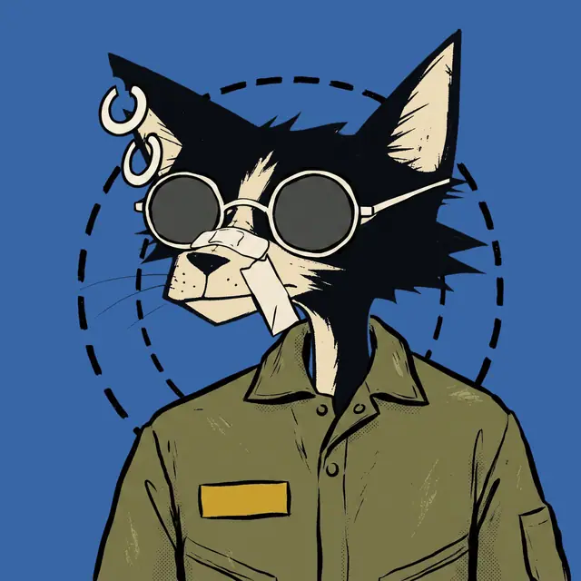 Broker #0371, a screenprinted alley cat.