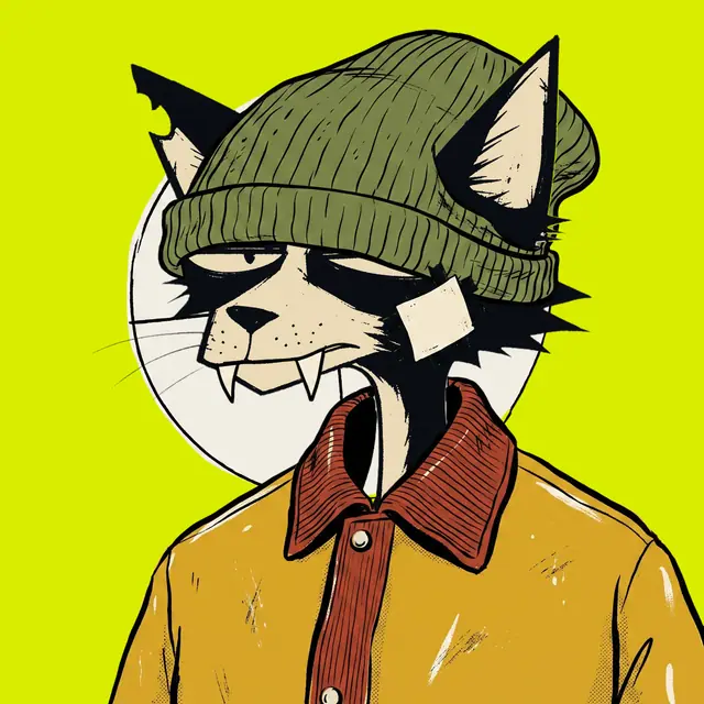 Broker #0377, a screenprinted alley cat.