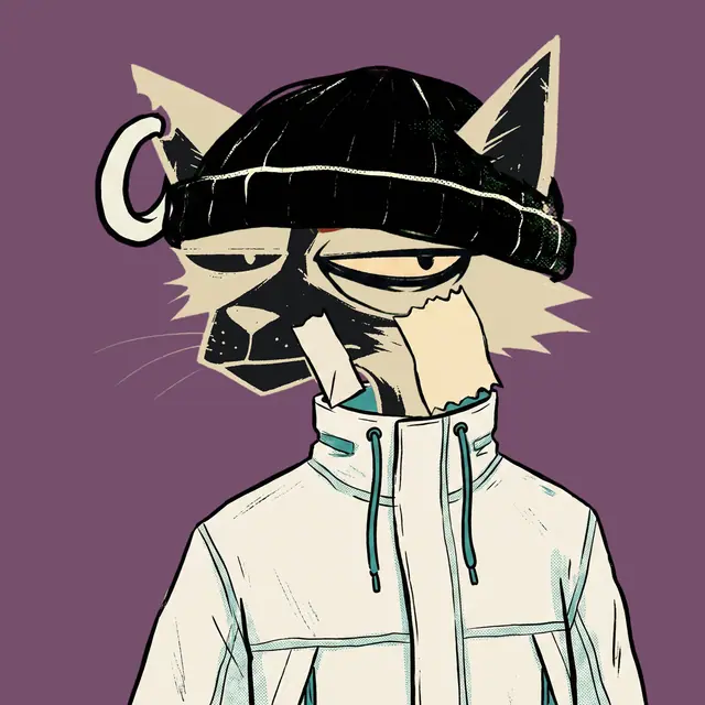 Broker #0383, a screenprinted alley cat.