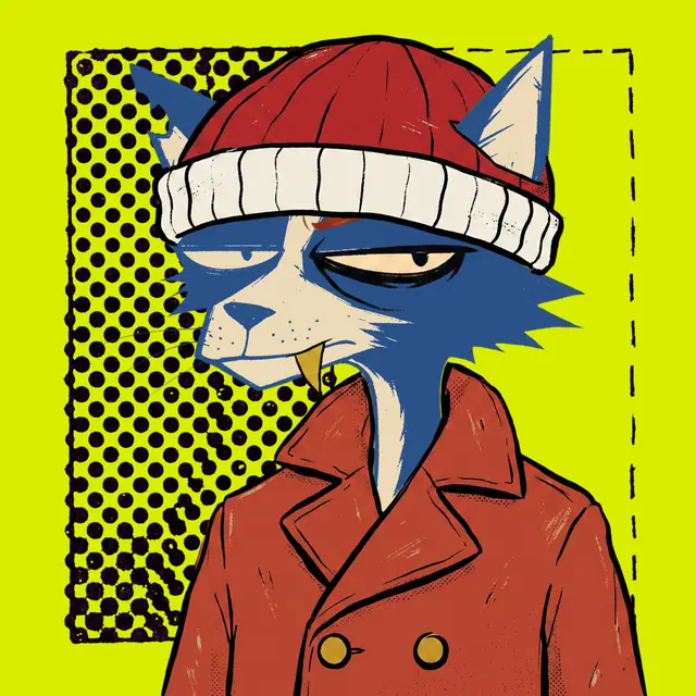Broker #0398, a screenprinted alley cat.