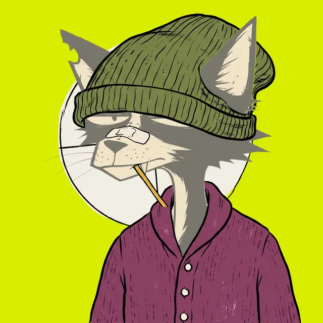 Broker #0040, a screenprinted alley cat.