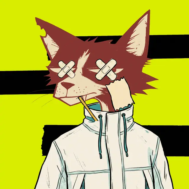 Broker #0408, a screenprinted alley cat.