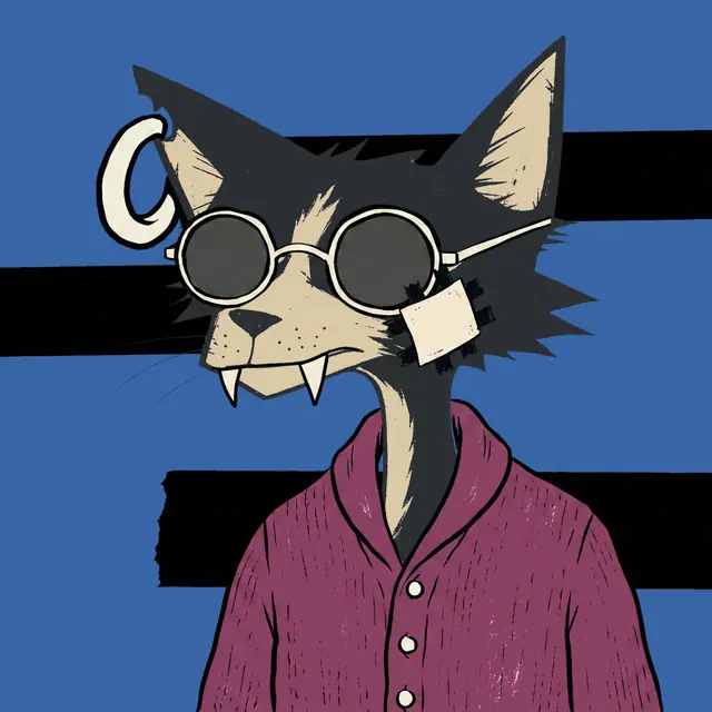 Broker #0041, a screenprinted alley cat.