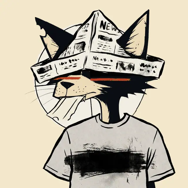 Broker #0411, a screenprinted alley cat.