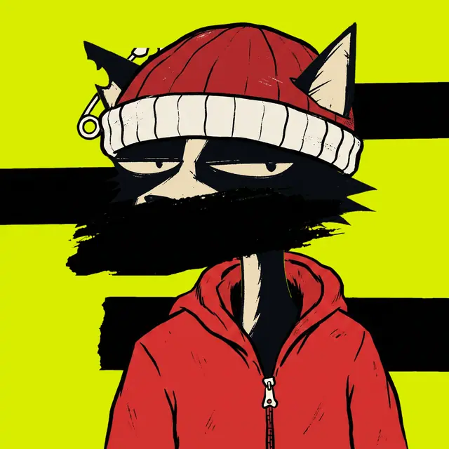 Broker #0412, a screenprinted alley cat.