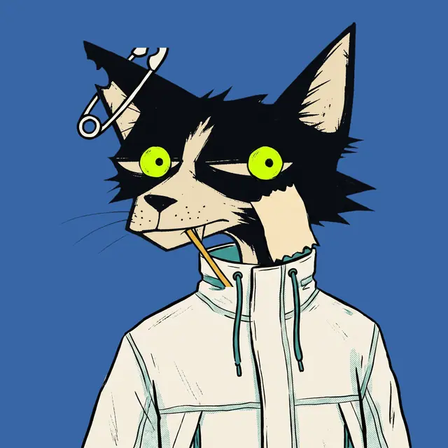 Broker #0418, a screenprinted alley cat.