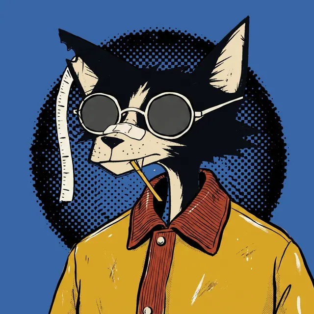 Broker #0421, a screenprinted alley cat.