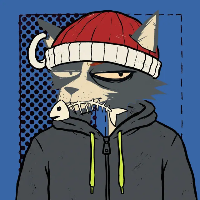 Broker #0423, a screenprinted alley cat.