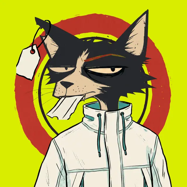 Broker #0444, a screenprinted alley cat.