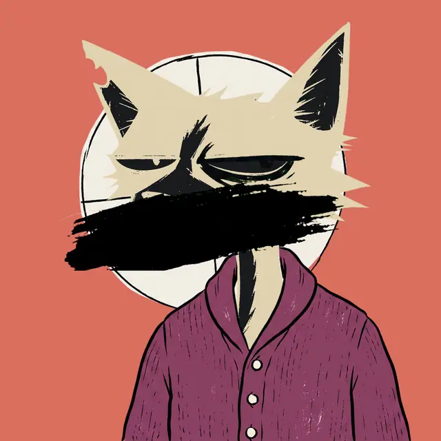 Broker #0447, a screenprinted alley cat.