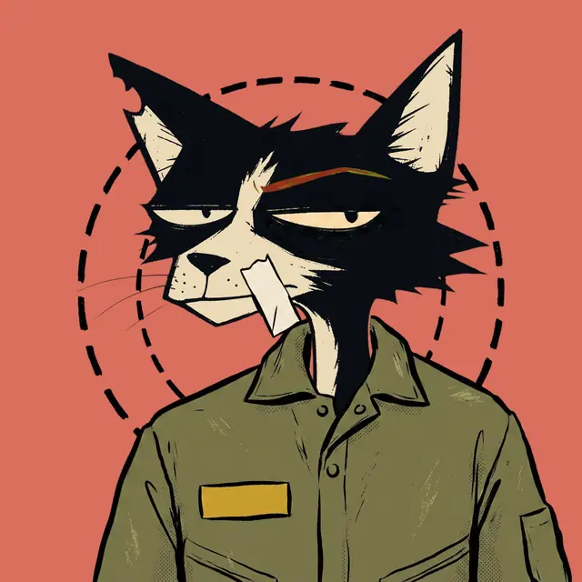 Broker #0450, a screenprinted alley cat.