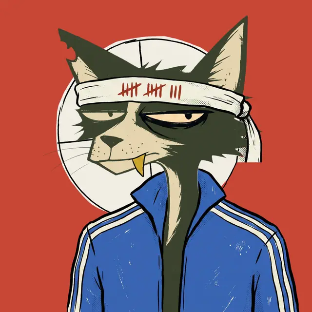 Broker #0451, a screenprinted alley cat.