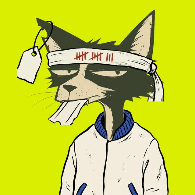 Broker #0454, a screenprinted alley cat.