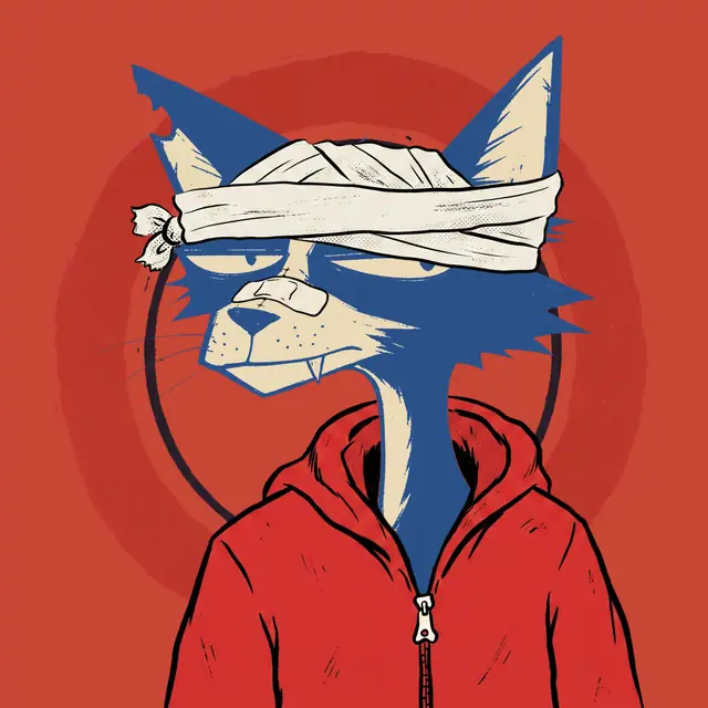 Broker #0463, a screenprinted alley cat.