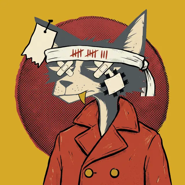 Broker #0466, a screenprinted alley cat.