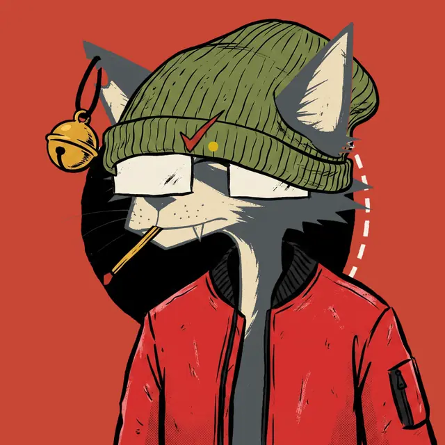Broker #0470, a screenprinted alley cat.