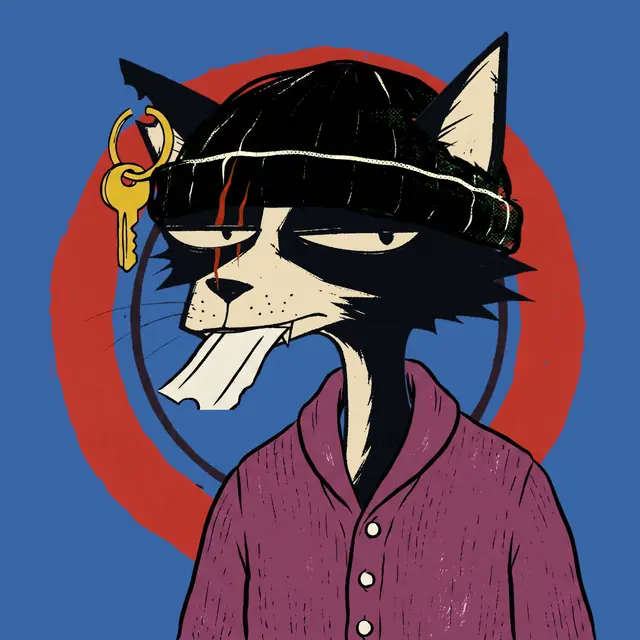 Broker #0478, a screenprinted alley cat.
