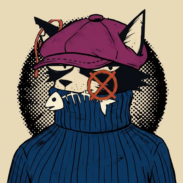 Broker #0479, a screenprinted alley cat.