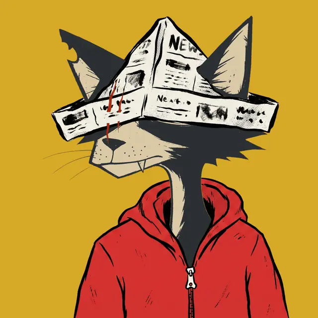 Broker #0048, a screenprinted alley cat.