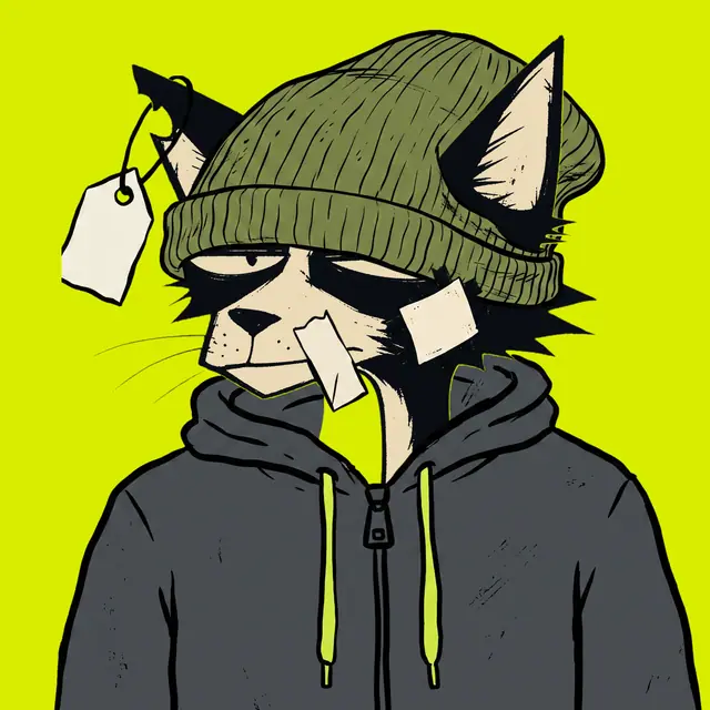 Broker #0481, a screenprinted alley cat.