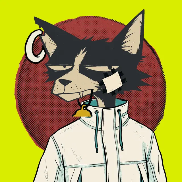 Broker #0484, a screenprinted alley cat.
