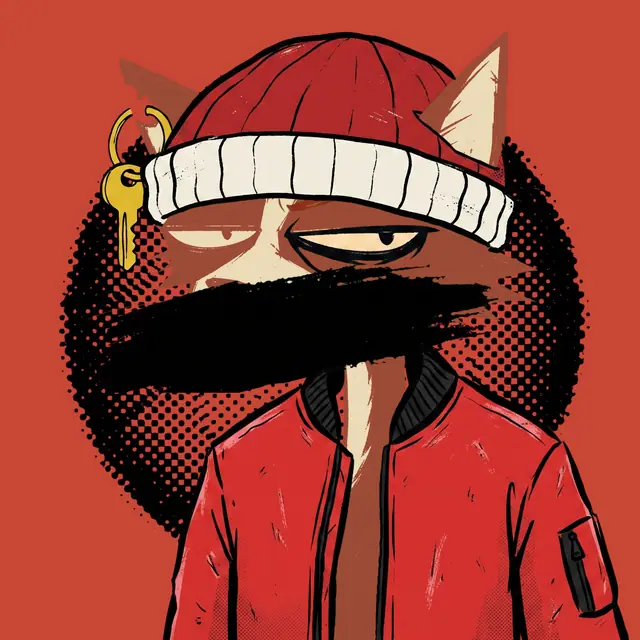 Broker #0490, a screenprinted alley cat.