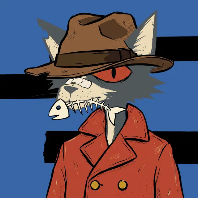 Broker #0493, a screenprinted alley cat.