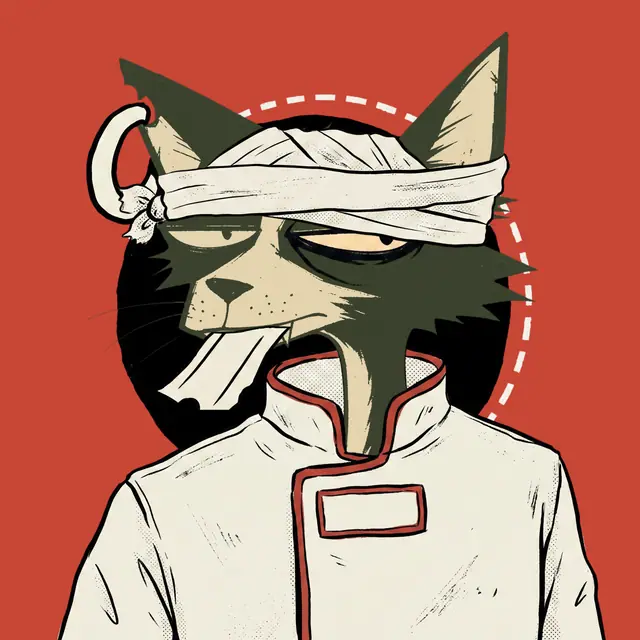 Broker #0494, a screenprinted alley cat.