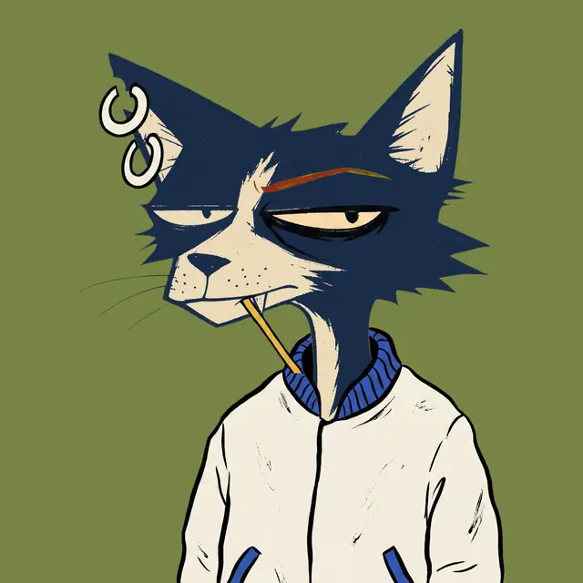 Broker #0496, a screenprinted alley cat.
