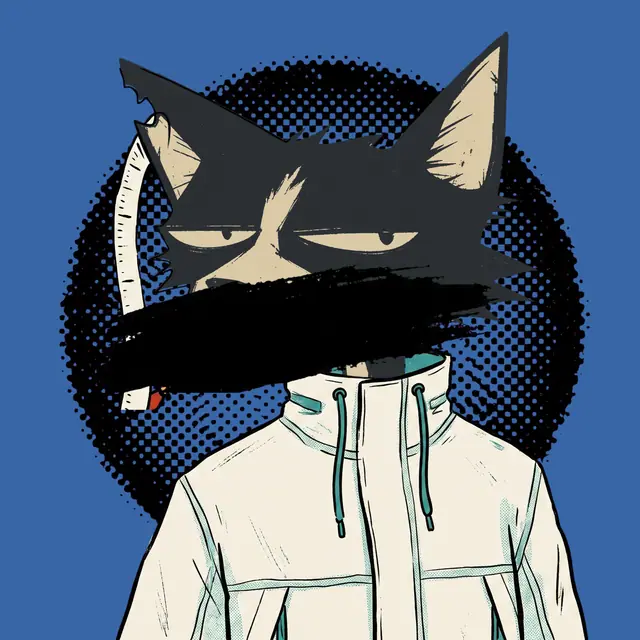 Broker #0499, a screenprinted alley cat.
