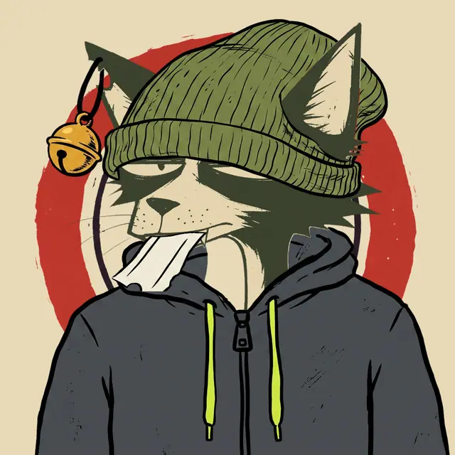 Broker #0501, a screenprinted alley cat.